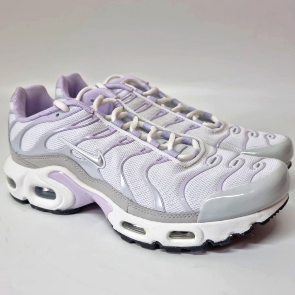 Nike Air Max Plus White Platinum Purple Sneakers Womens UK 6/ EU40/ US 8.5